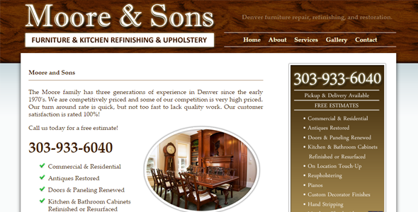 Denver Furniture Repair, Refinishing, and Restoration