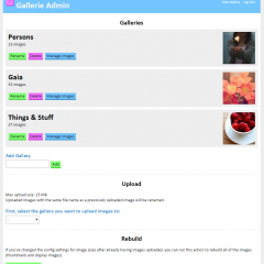 Gallerie Admin Screenshots<br /><i>20 Images</i>